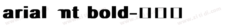 arial mt bold字体转换